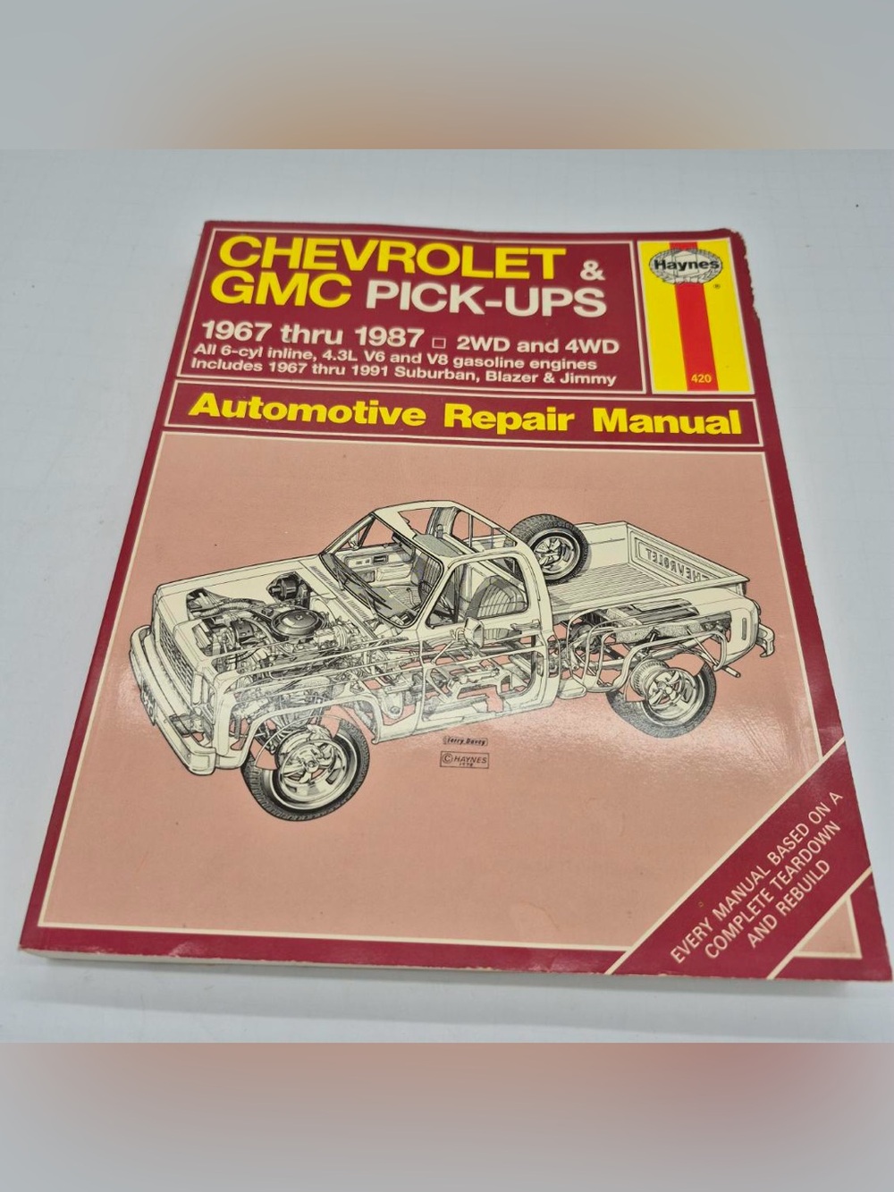 Haynes 420 Repair Manual Chevrolet GMC Pick-Ups 1967-1987 Suburban Blazer Jimmy